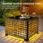 7- Person Patio Furniture Set With Swivel Rockers, Outdoor Wicker Rattan High Back Seating Group With Cushions, All Weather Sofa Conversation Set With Led Lighted Coffee Table For Garden Backyard-247684927