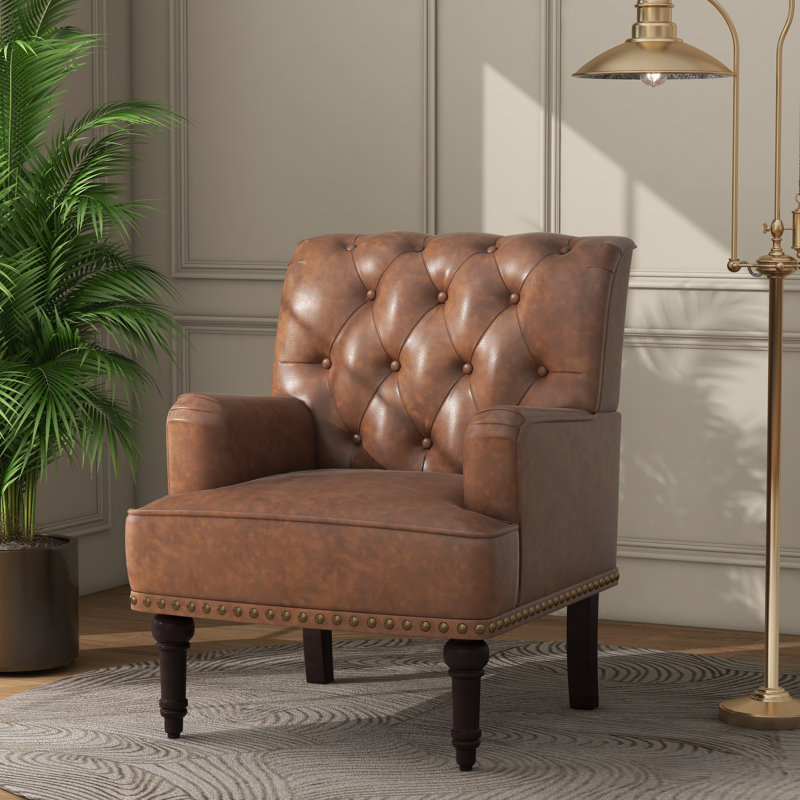 Enoks 71 Cm Wide Tufted Lounge Chair
