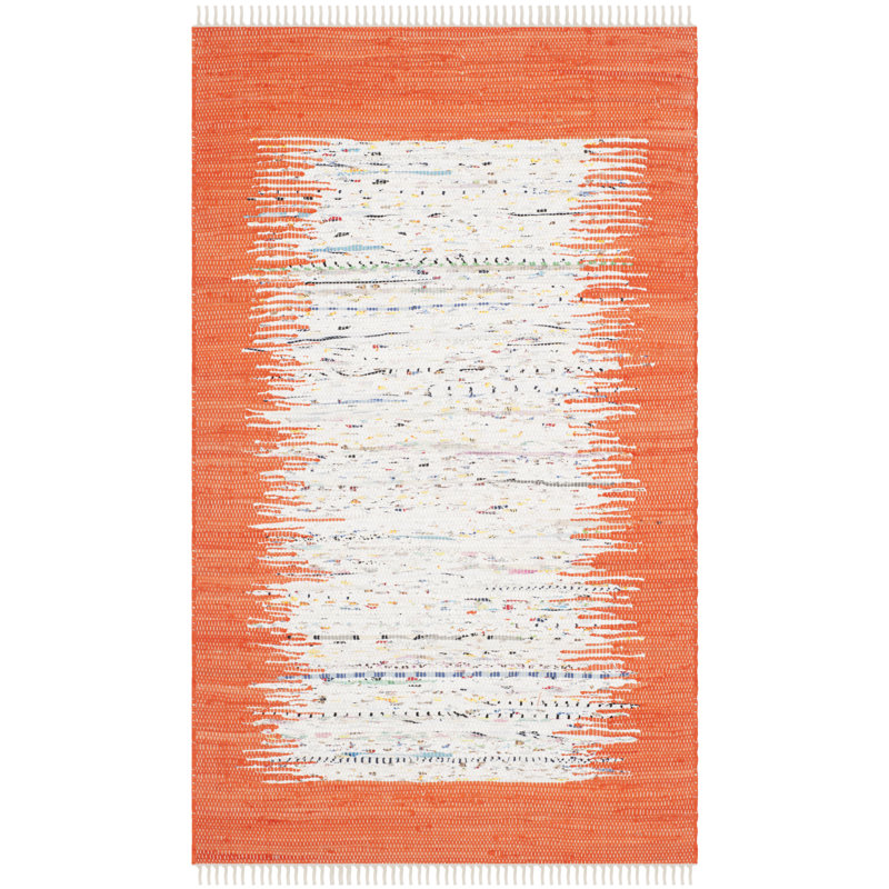 Dumont Abstract Cotton Hand Woven Area Rug, Rectangle 91 x 152cm