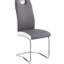 Chaise d'appoint en acier gris Carpentersville
