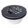 2" No-Caulk PVC Compression Shower Drain with 4-1/4" Round Cover
