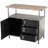 Metal Army Surplus Style 3 Drawers 2 Shelves and 1 Door Room Cabinet with Numbers and Text