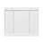 Bathroom Wall Cabinet with Mirror and 5 Shelves