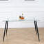 Table de salle à manger rectangulaire en verre trempé 51 po Modern-1944423444-1931577993