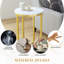 Ensemble de 2 tables d'appoint en faux marbre-254848291