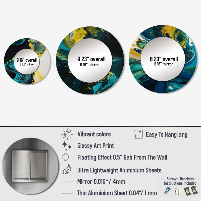 Miroir mural Deuntray
