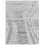 Brighton Hand Knotted Abstract Area Rug in Light Blue/Ivory-1964036599