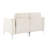 Beige Corduroy Modular Sectional For Two, Pocket Spring Seating, Solid + Manufactured Wood Frame, Comfortable Seats, Easy Assembly Guide Two - Seater Couch, Foam Filled Cushioned Back, Steel Legs,-348774322