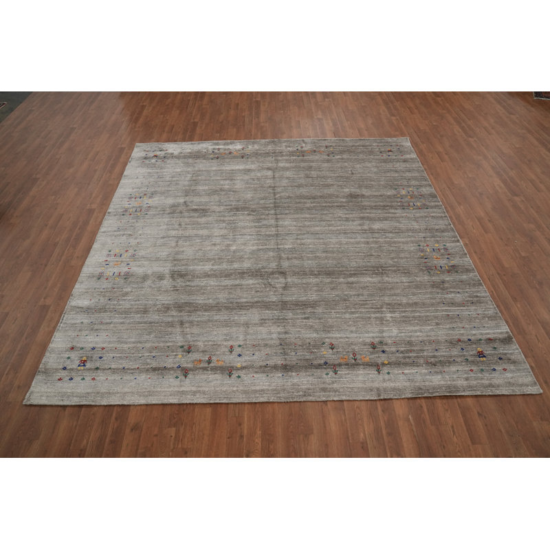Handmade Gabbeh Style Oriental Area Rug 9x9
