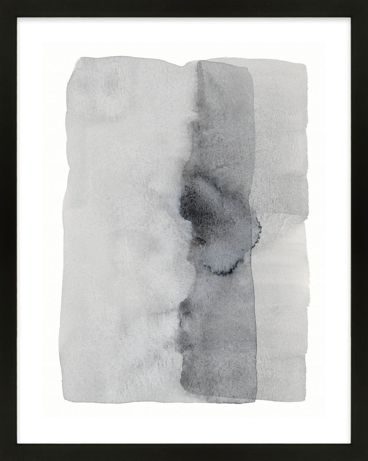 Gray on Gray 7 Painting by Jacques Pilon, 50" H x 40" W, Black