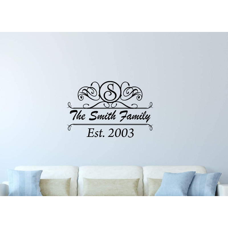 Text & Numbers Non-Wall Damaging Wall Decal, 20.5" H x 30" W, Black