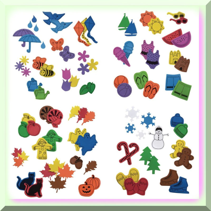 Foam Shapes Set with 4 Buckets