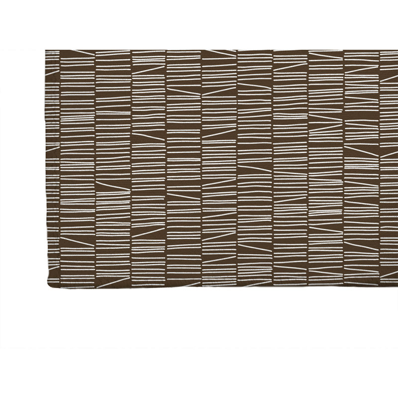 Tapis de cuisine bibliothèque à profil bas, Brun moka, Rectangle 5 pi x 7 pi