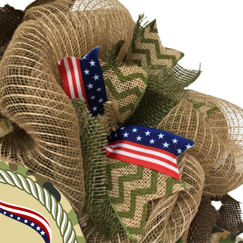 Army Inspired Soldier Appreciation Wreath