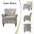 Asul Armchair with Nailhead Trim-2026258217