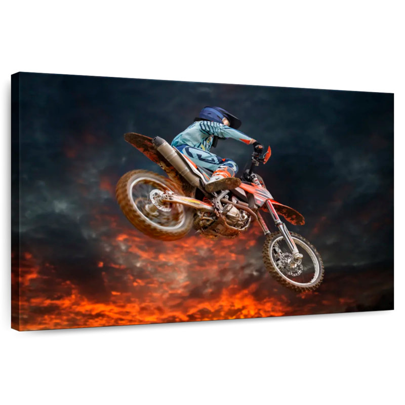 Sireci Fiery Dirt Bike, 20" H x 30" W