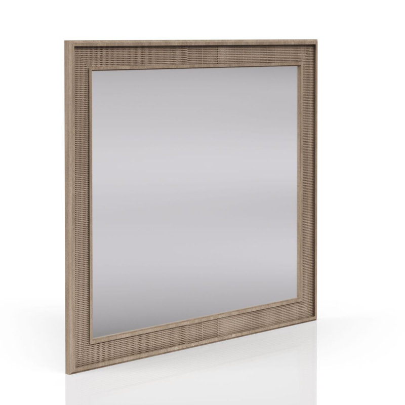 Miroir couleur sable, 40,07 po x 40,07 po