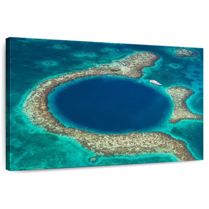 Grand trou bleu des Caraïbes, H 30 po x l 45 po