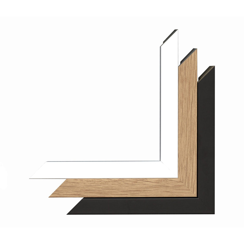 'The Iron Bridge' by Richard O'Neil - Print, Black Wood Frame, 43.5 cm H x 33.5 cm W x 2.2 cm D