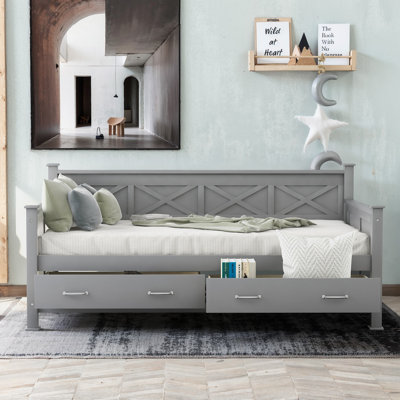 Twin Size Daybed With 2 Large Drawers