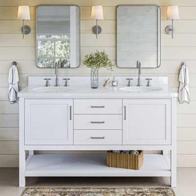 Ensemble de meuble-lavabo double 61 po Abby