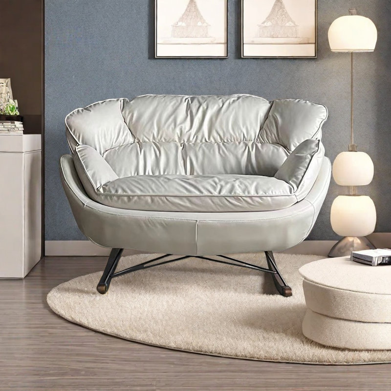 Chaise berçante Nano Technology, Blanc cassé