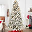 Arbre de Noël 8 pi avec 470l lumières DEL colorées, 10 modes d'éclairage, interrupteur au pied, 1793 pointes de Pe + + dur, branches à mémoire de forme, tronc à charnières pour une installation sans effort, arbre de support en métal stable,-58329762