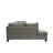 Reversible Polyfiber Sectional Sofa With Ottoman