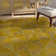 Tapis géométrique doré en laine touffeté à la main à motif géométrique