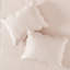 Courtepointe réversible en rosé - 3 pièces, bords festonnés, microfibre, rembourrage 90% coton, pièce de literie réversible, belle maison