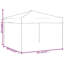 Dakota Fields Folding Party Tent Black 3X3 M-360340083-360340082