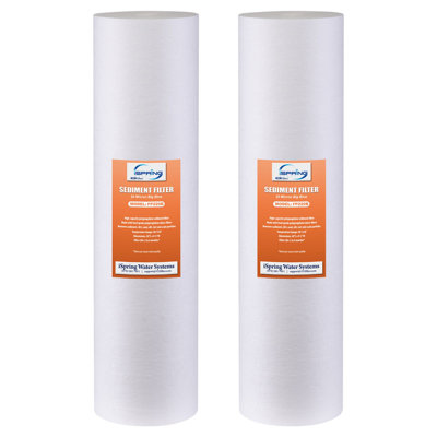 Filtres à eau pour toute la maison iSpring F3WCB32 20 po x 2,5 po pour systèmes de filtration d'eau de la série WCB32, paquet de 3