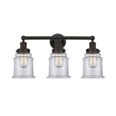 Éclairage pour meuble-lavabo de salle de bain 3 lumières Cailen de la collection Edison