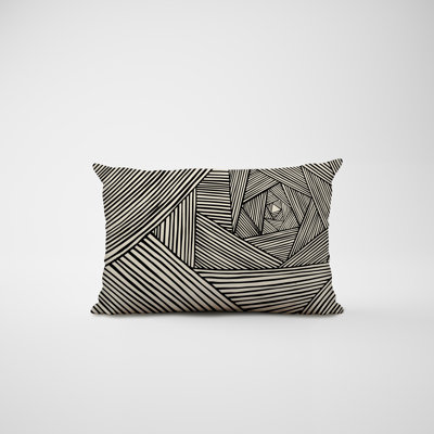 Polyester / Mélange de polyester Housse de coussin rectangulaire intérieure / extérieure lombaire et insert
