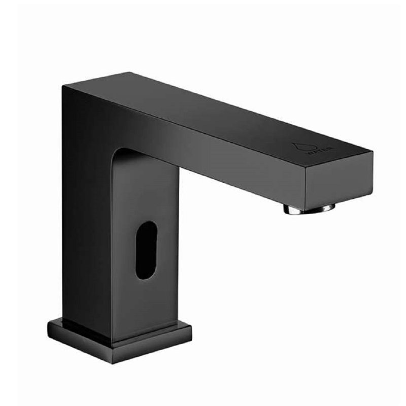 Fontana Latina Matte Black Touchless Faucet In Matte Black