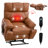 Leatheraire Heat Massage Dual Motor Infinite Position Up To 350 LBS Large Electric Power Lift Recliners With Hidden Cup Holders, Power-Remote, Medium-Firm And Heavy Duty-750220503