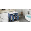 Meuble-lavabo simple 36 po avec plateau en résine Mikaylin-1734379072