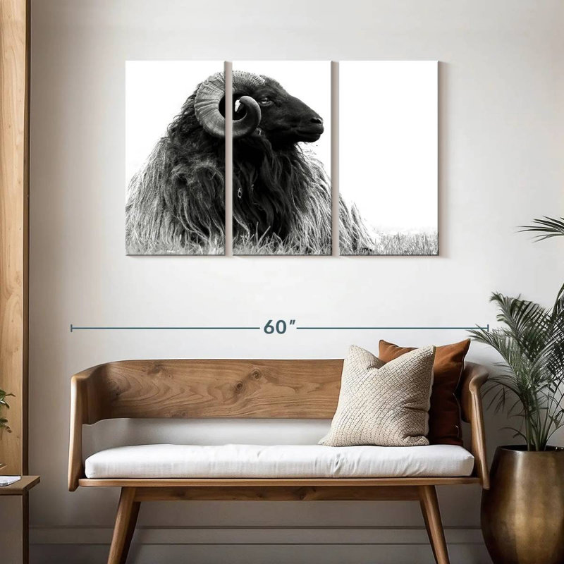 Bighorn Ram, 28" H x 45" W