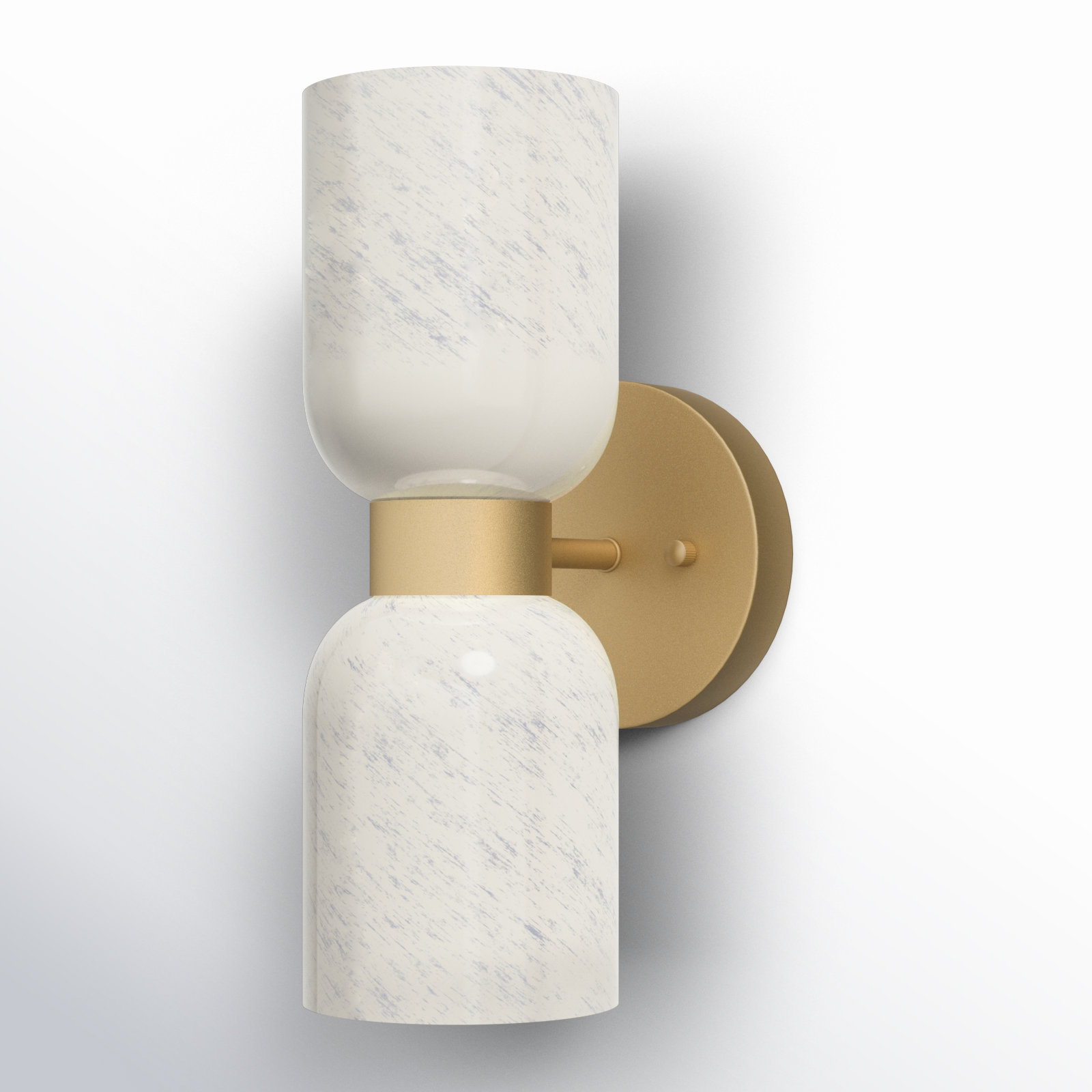 Eugenie 2-Light Gold Dimmable Steel Wall Sconce