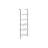Bookshelf, Bookcase, Etagere, Ladder, 5 Tier, 72"h, Office, Bedroom, Marble Look Laminate, Metal, Contemporary, Modern