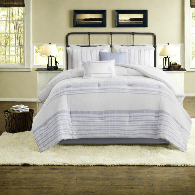 Oversized Bedding Sets, Cotton Jacquard King, Modern Farmhouse Home