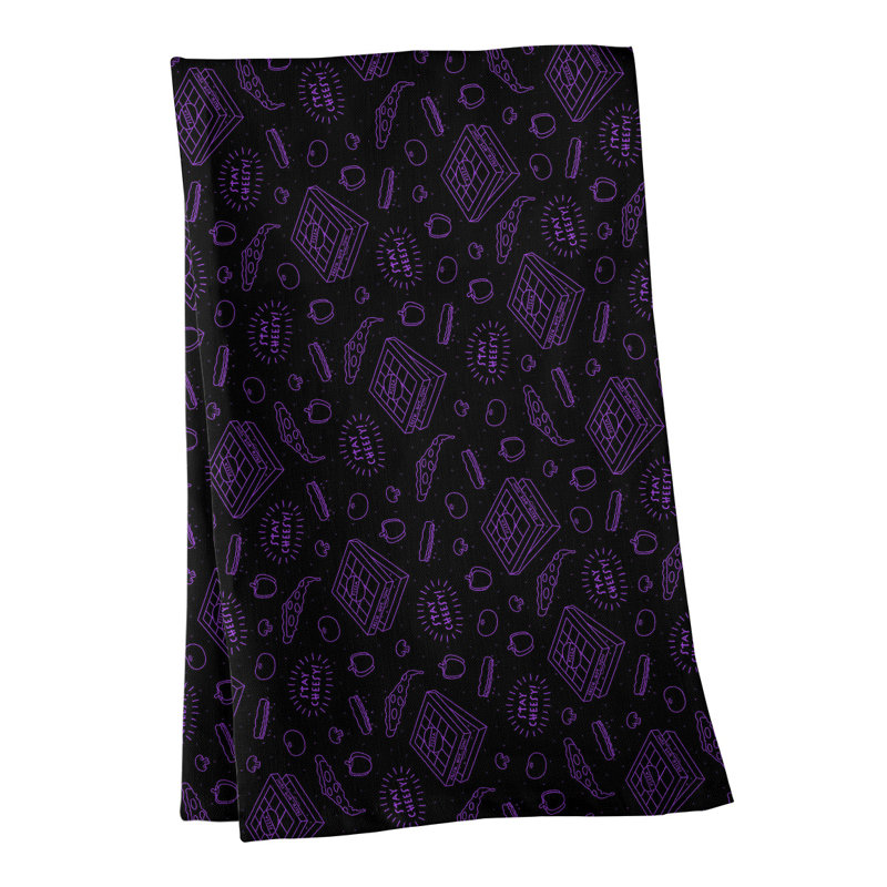 Mcguinness Tea Towel Kitchen Towel, Cotton Twill, Purple
