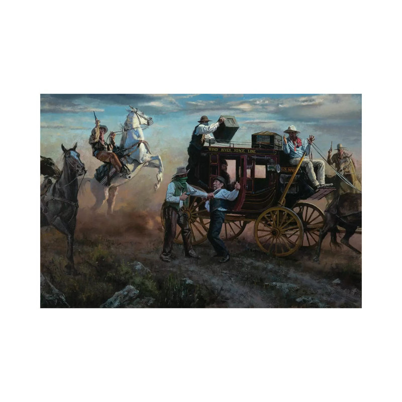 Outmanned by David Edward Kucera - Wrapped Canvas Painting, 20.32 cm H x 30.48 cm W
