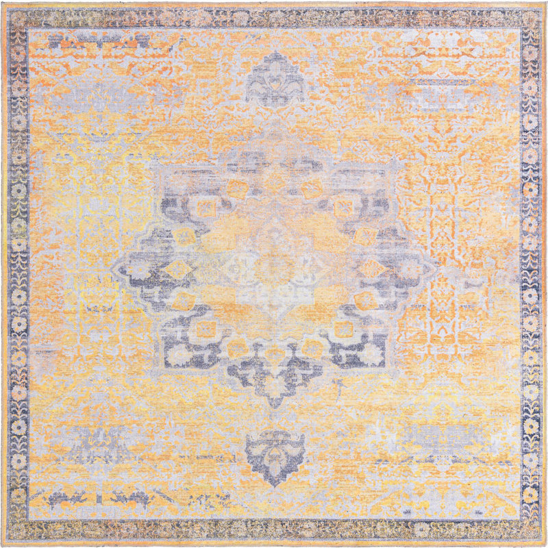 Hymel Oriental Indoor Rug, Square 7'3" x 7'3"