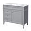 Meuble-lavabo 36 po avec lavabo supérieur-429269327