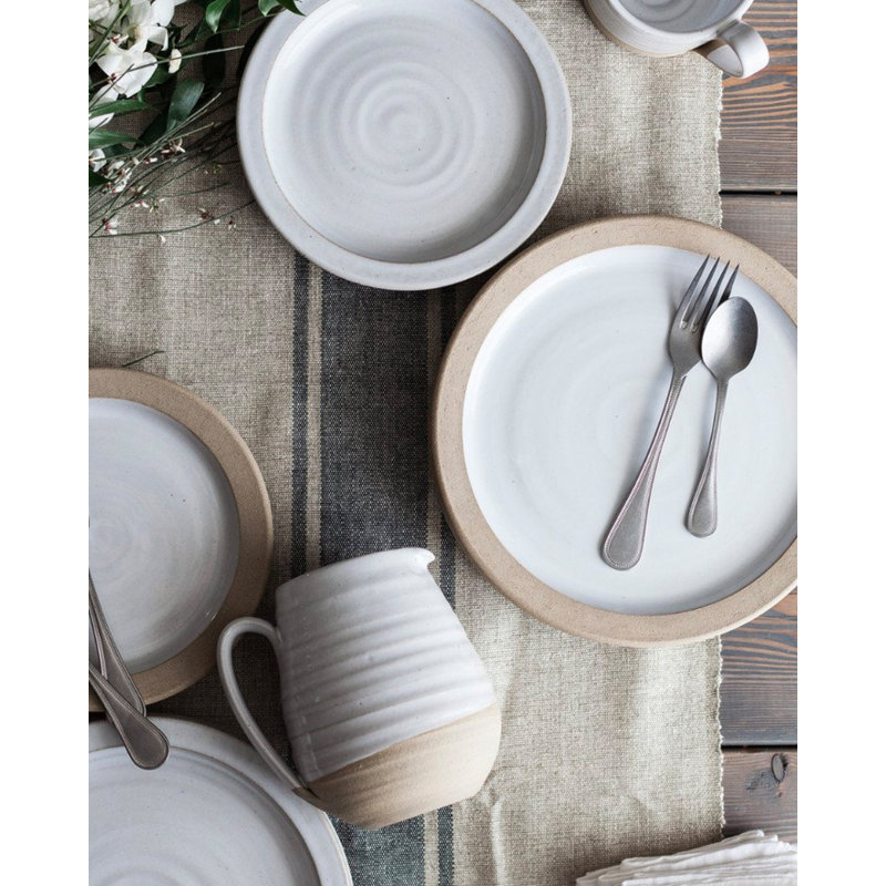 Handmade Striped Table Runnner, Navy
