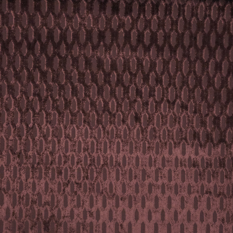 Madrid - Burnout Velvet Drapery & Upholstery Fabric, Rosewood