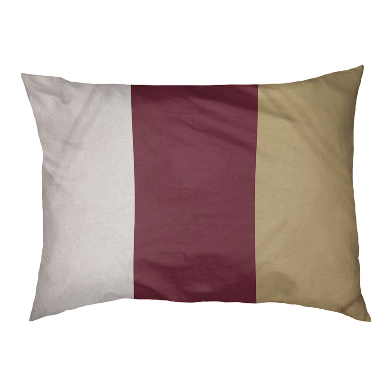 Coussin d'extérieur pour chien Florida Tribe, Grand (l 40 po x P 30 po x H 6,5 po), Blanc / grenat / doré