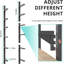 Support de rangement en bois en métal - Support de rangement en bois amovible à 6 niveaux et support de rangement réglable en bois pour garage, garage, sous-sol ou atelier
