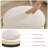 Round Storage Ottoman Multiuse Vanity Stool With Metal Legs-114893891